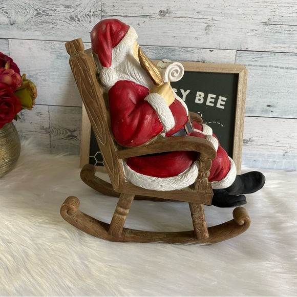 Christmas Santa On Rocking Chair - Picture 3 of 11